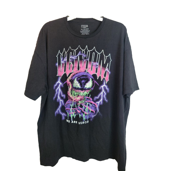 Marvel Black Lightning We Are Venom Graphic Short Sleeve T-Shirt Men's Size 3XL - Picture 1 of 8
